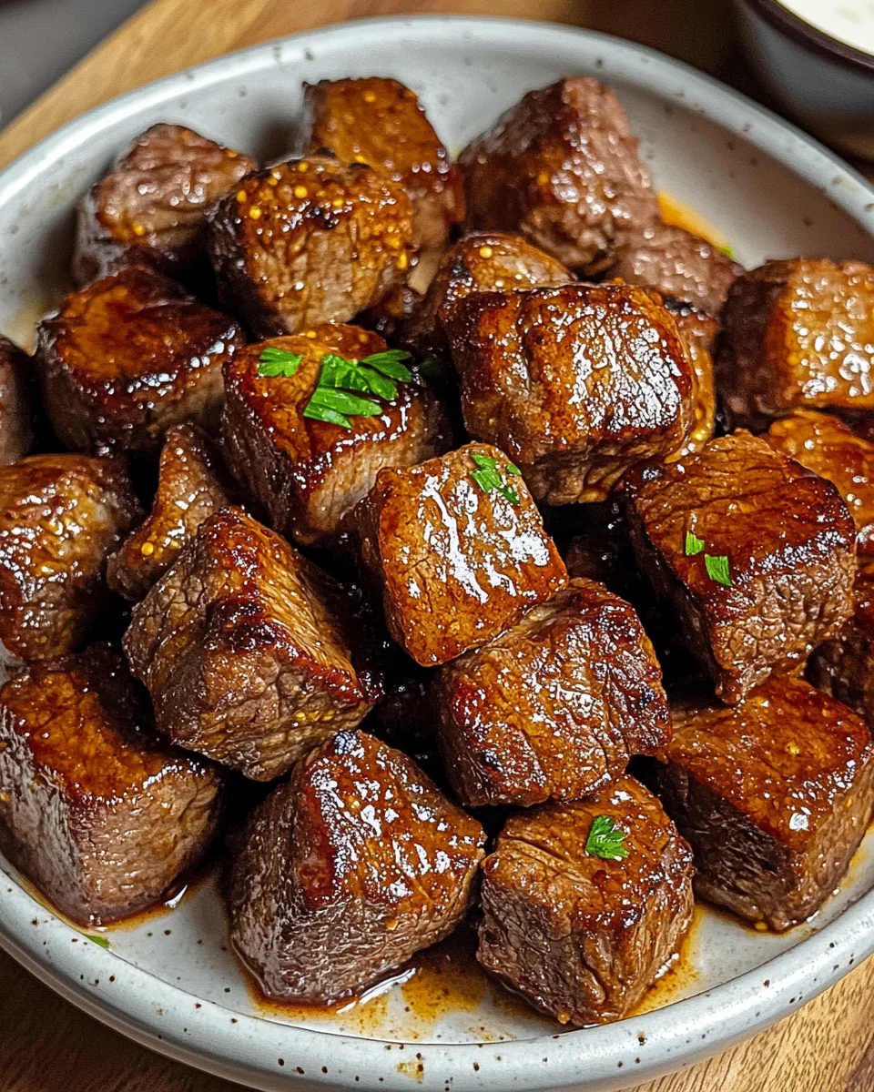 Steak-Häppchen aus der Heißluftfritteuse 21 Steak-Häppchen aus der Heißluftfritteuse