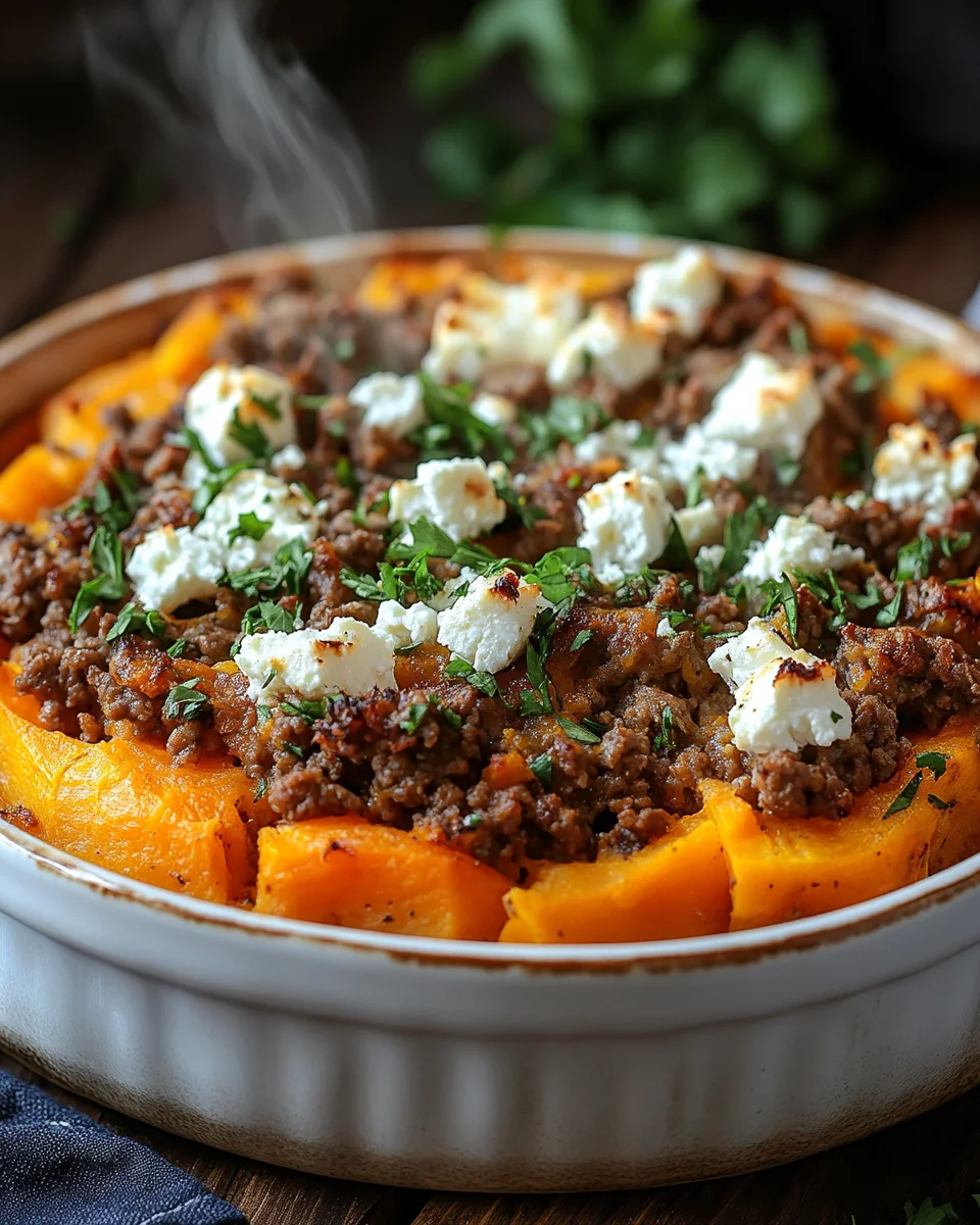 Süßkartoffel-Hackfleisch-Auflauf mit Feta 20 Süßkartoffel-Hackfleisch-Auflauf mit Feta