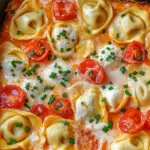 Tortellini-Auflauf mit Tomaten & Mozzarella