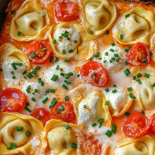 Tortellini-Auflauf mit Tomaten & Mozzarella