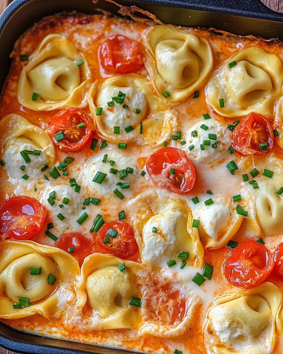 Tortellini-Auflauf mit Tomaten & Mozzarella