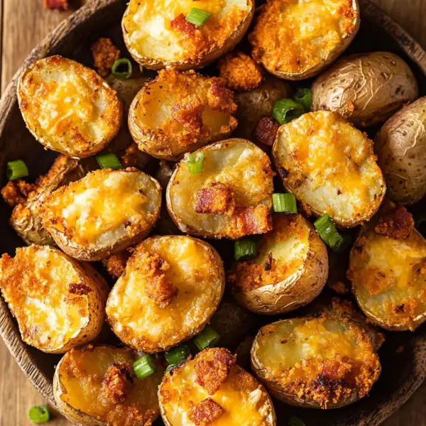 Überbackene Kartoffeln aus der Heißluftfritteuse