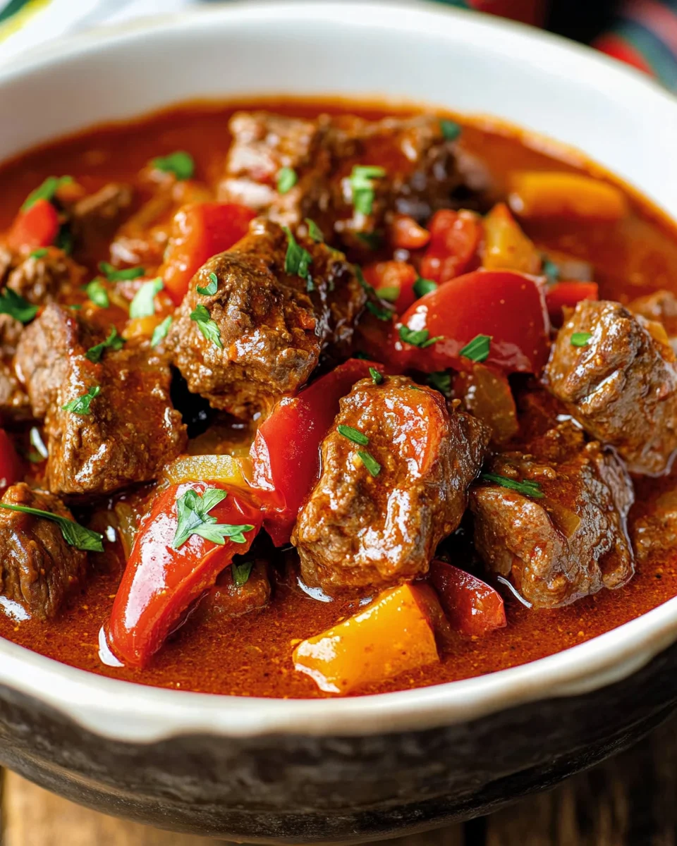 Ungarisches Paprika-Gulasch Rezept