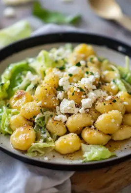 Vegetarische Gnocchi Pfanne mit Spitzkohl