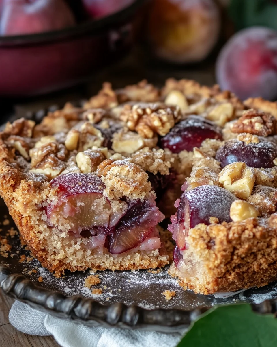 Walnuss-Zwetschgenkuchen mit Zimt-Streuseln 19 Walnuss-Zwetschgenkuchen