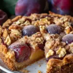 Walnuss-Zwetschgenkuchen mit Zimt-Streuseln