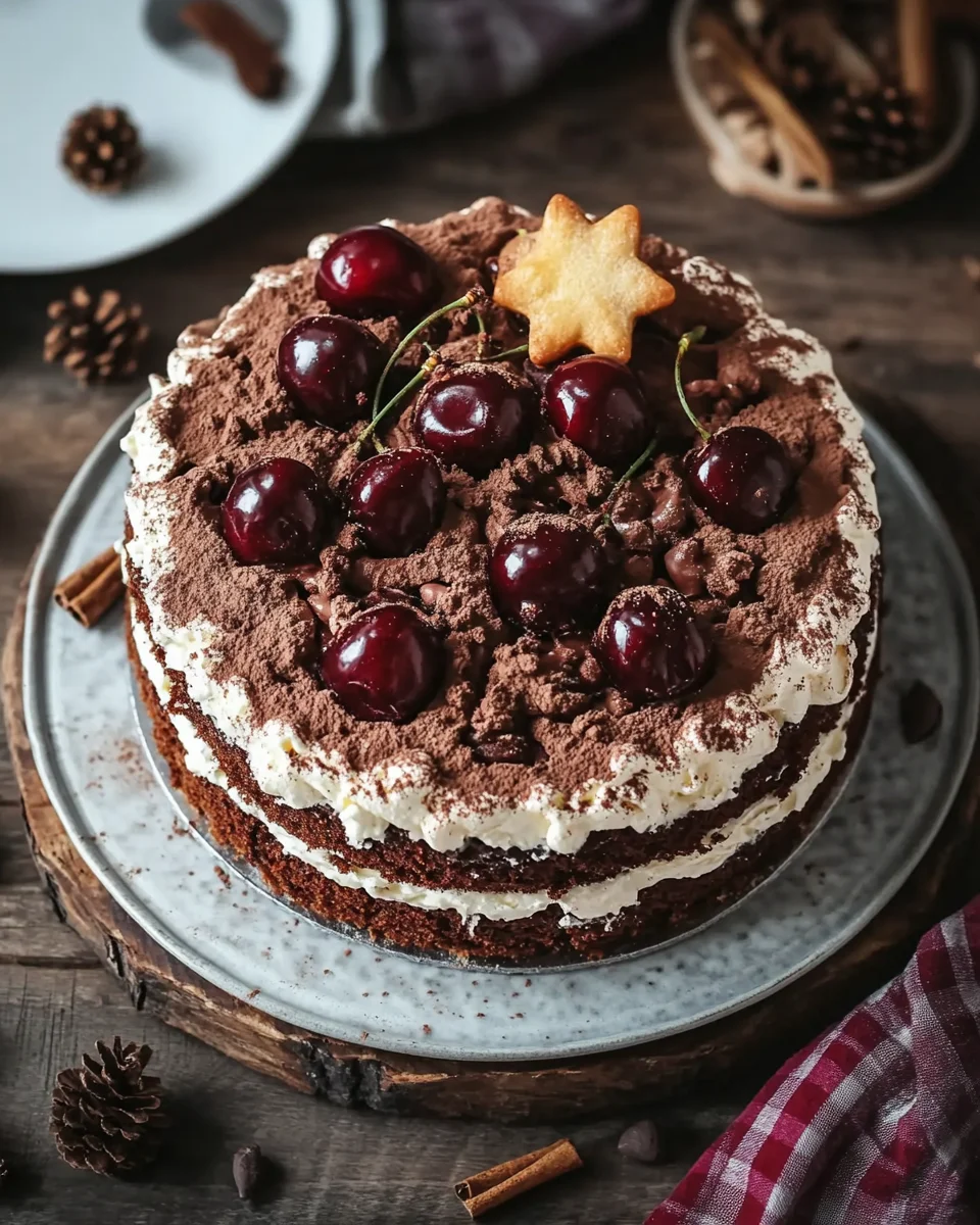 Winterlicher Maulwurfkuchen mit Zimtsahne und Punschkirschen 22 Winterlicher Maulwurfkuchen mit Zimtsahne und Punschkirschen