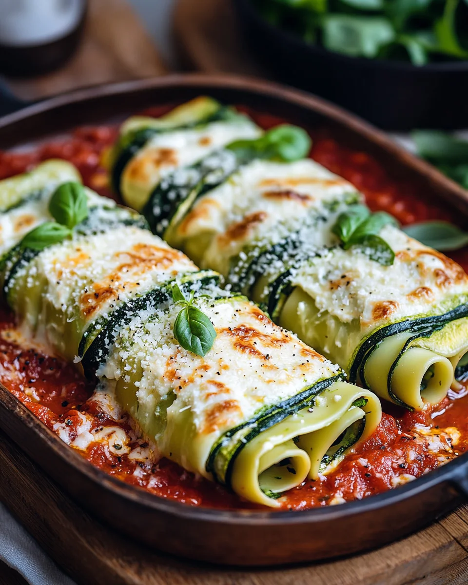 Zucchini-Cannelloni mit Ricotta-Spinat-Füllung 22 Zucchini-Cannelloni