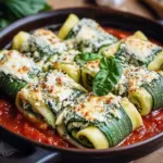 Zucchini-Cannelloni mit Ricotta-Spinat-F&uuml;llung