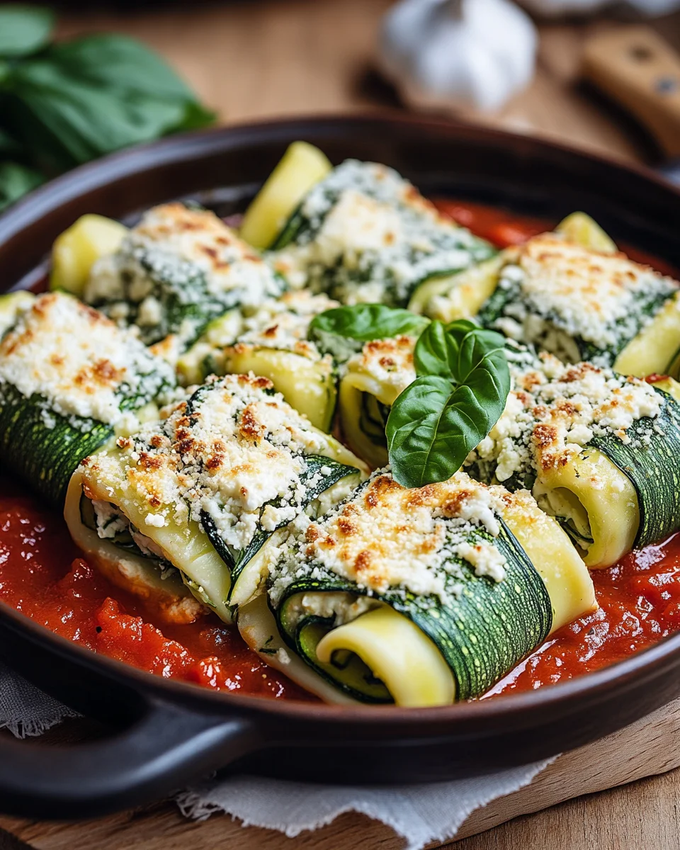 Zucchini-Cannelloni mit Ricotta-Spinat-Füllung 24 Zucchini-Cannelloni mit Ricotta-Spinat-Füllung
