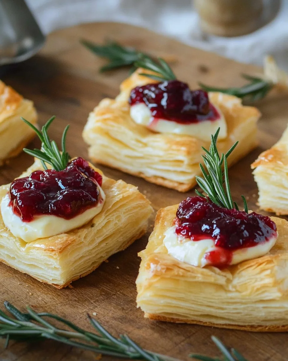 Blätterteig-Häppchen mit Camembert 19 Blätterteig-Häppchen