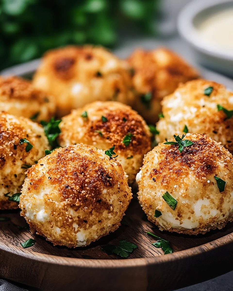 Blumenkohl-Mozzarella-Bällchen