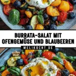 Burrata-Salat mit Ofengemüse und Blaubeeren 23 Pinterest Hidden Image