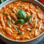 Creamy Vegan Tomato Orzo with Coconut Milk