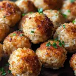 Crispy Rice Meatballs from the Air Fryer