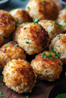 Crispy Rice Meatballs from the Air Fryer