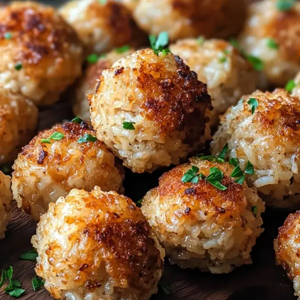 Crispy Rice Meatballs from the Air Fryer