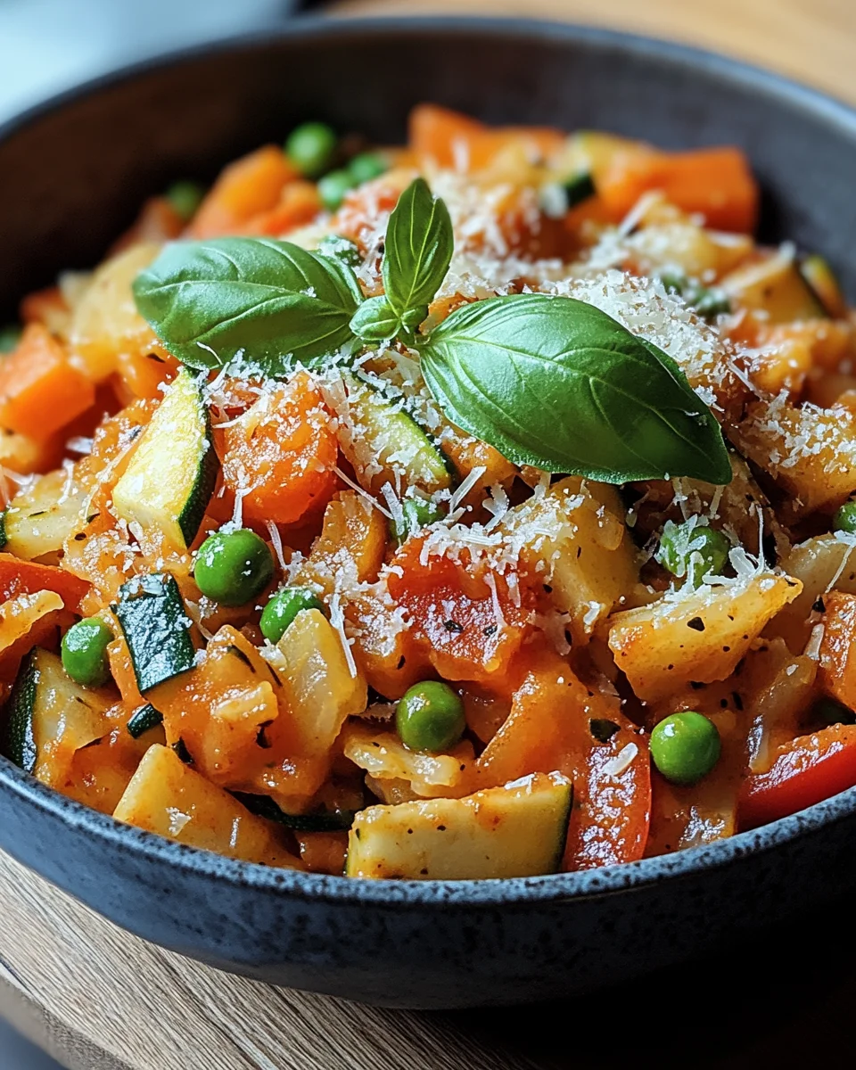 Ein-Topf-Kritharaki mit Gemüse und Parmesan 24 Ein-Topf-Kritharaki mit Gemüse und Parmesan