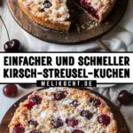 Einfacher und schneller Kirsch-Streusel-Kuchen 17 Pinterest Hidden Image