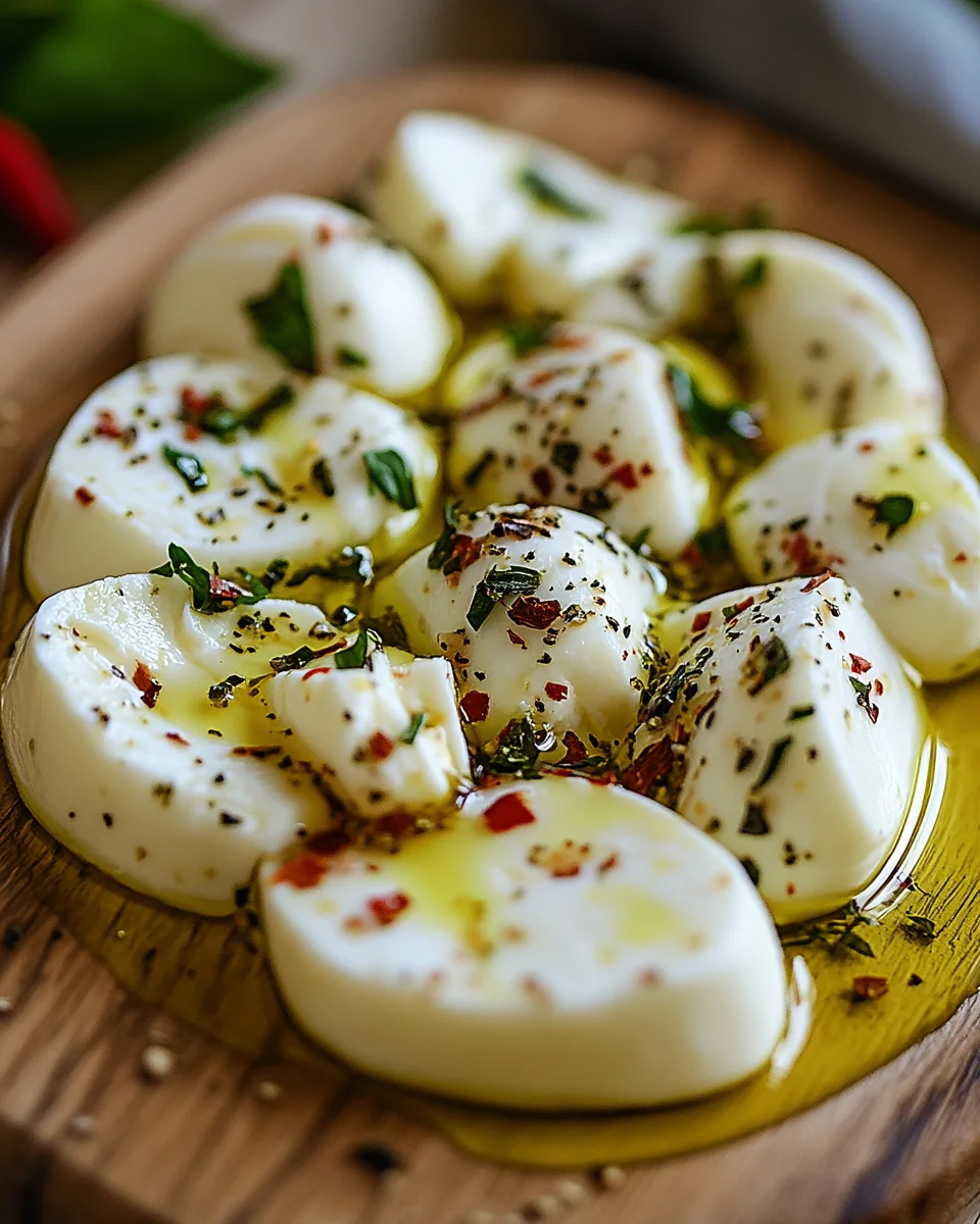 Eingelegter Mozzarella 18 Eingelegter