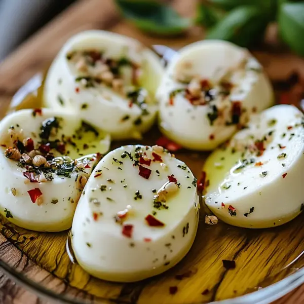 Eingelegter Mozzarella