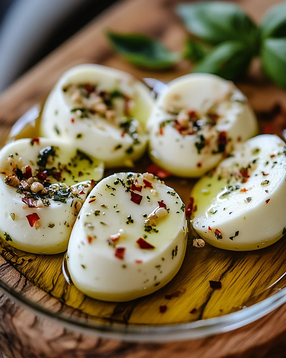 Eingelegter Mozzarella