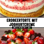 Erdbeertorte mit Joghurtcreme 30 Pinterest Hidden Image