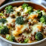 Fitness Auflauf mit Brokkoli und Hackfleisch