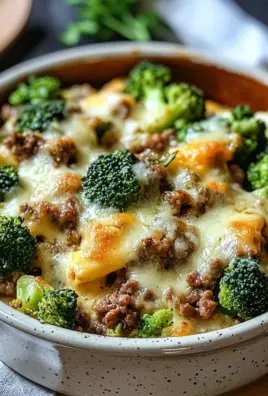 Fitness Auflauf mit Brokkoli und Hackfleisch