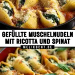 Gefüllte Muschelnudeln mit Ricotta und Spinat 17 Pinterest Hidden Image