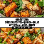 Gerösteter Süßkartoffel-Quinoa-Salat mit Sesam-Miso-Sauce 22 Pinterest Hidden Image