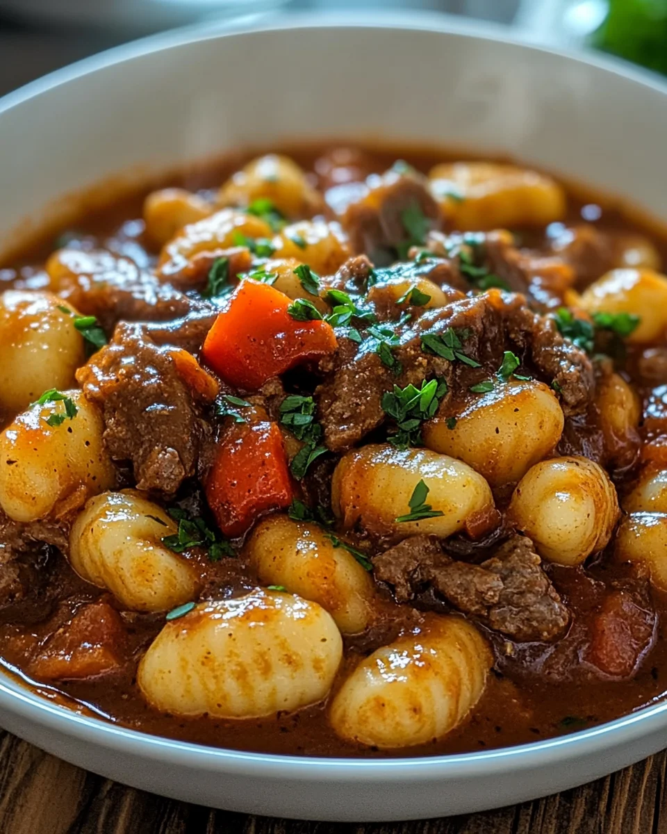Gnocchi-Gulasch