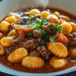Gnocchi-Gulasch