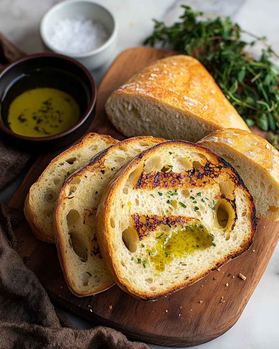 Grillbrot mit Olivenöl und Meersalz 18 Grillbrot