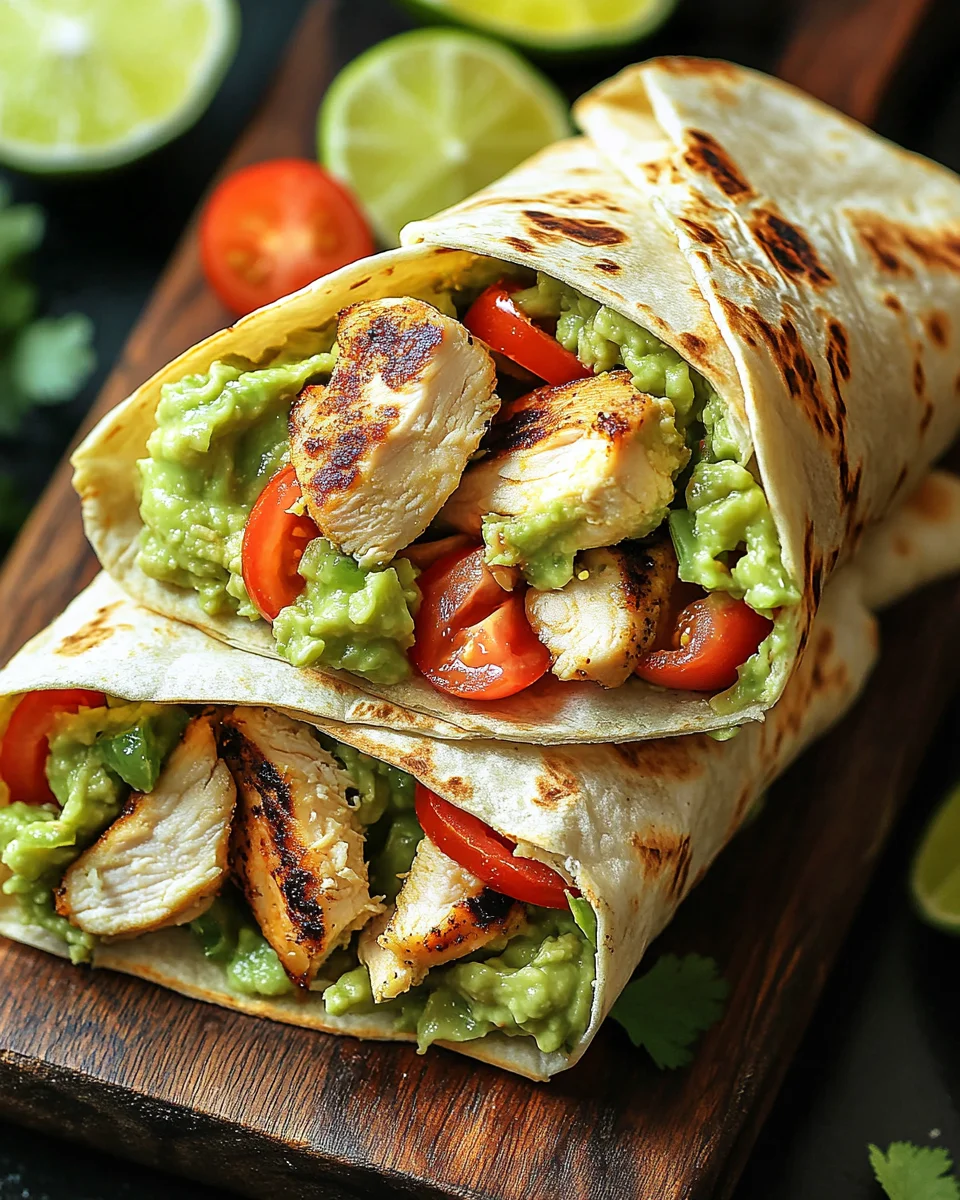 Guacamole Chicken Wraps 14 Guacamole