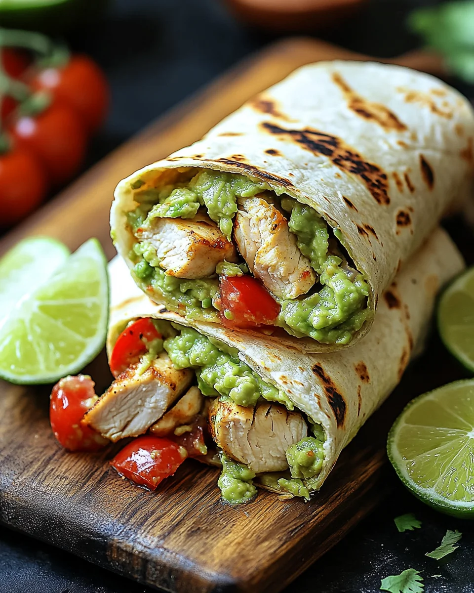 Guacamole Chicken Wraps 16 Guacamole Chicken Wraps