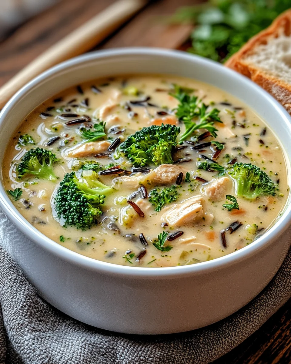 Hähnchen Brokkoli Wildreis Suppe 25 Hähnchen Brokkoli Wildreis Suppe