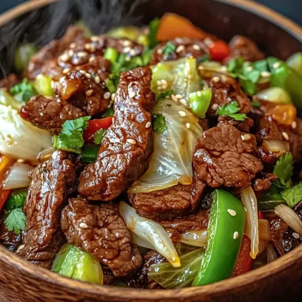 Hearty Beef and Cabbage Wok