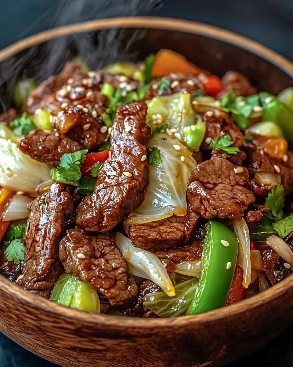 Hearty Beef and Cabbage Wok