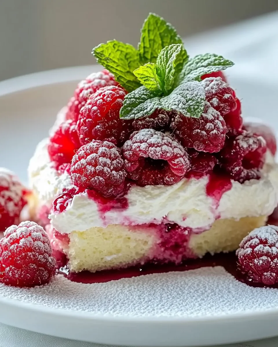 Himbeerwolke mit Mascarponecreme
