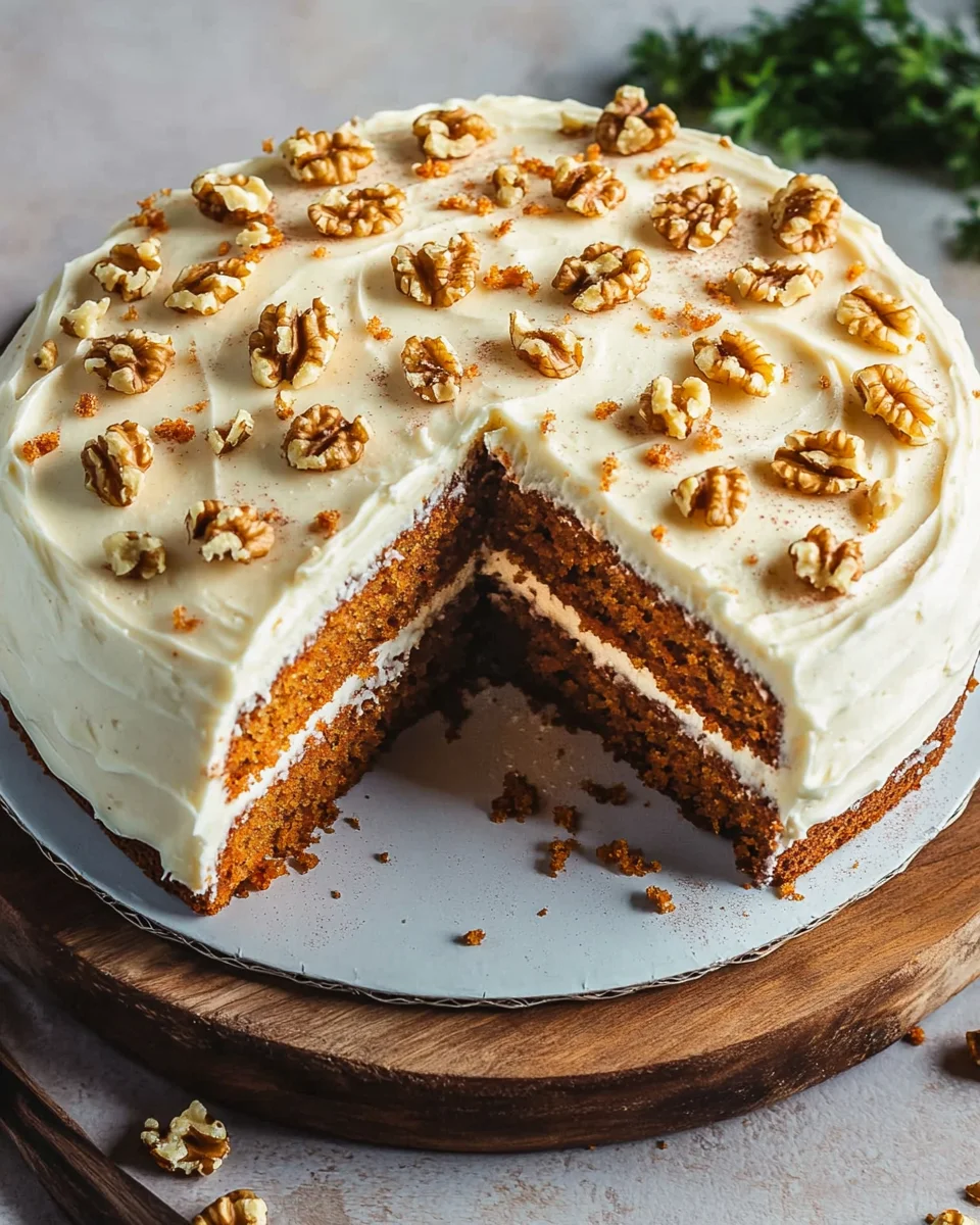 Karottenkuchen mit Frischk&auml;se-Frosting