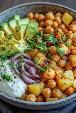 Kartoffel-Kichererbsen-Bowl