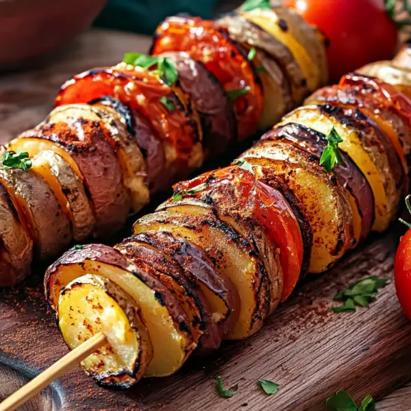 Kartoffel-Schawarma mit Tomaten-Hummus