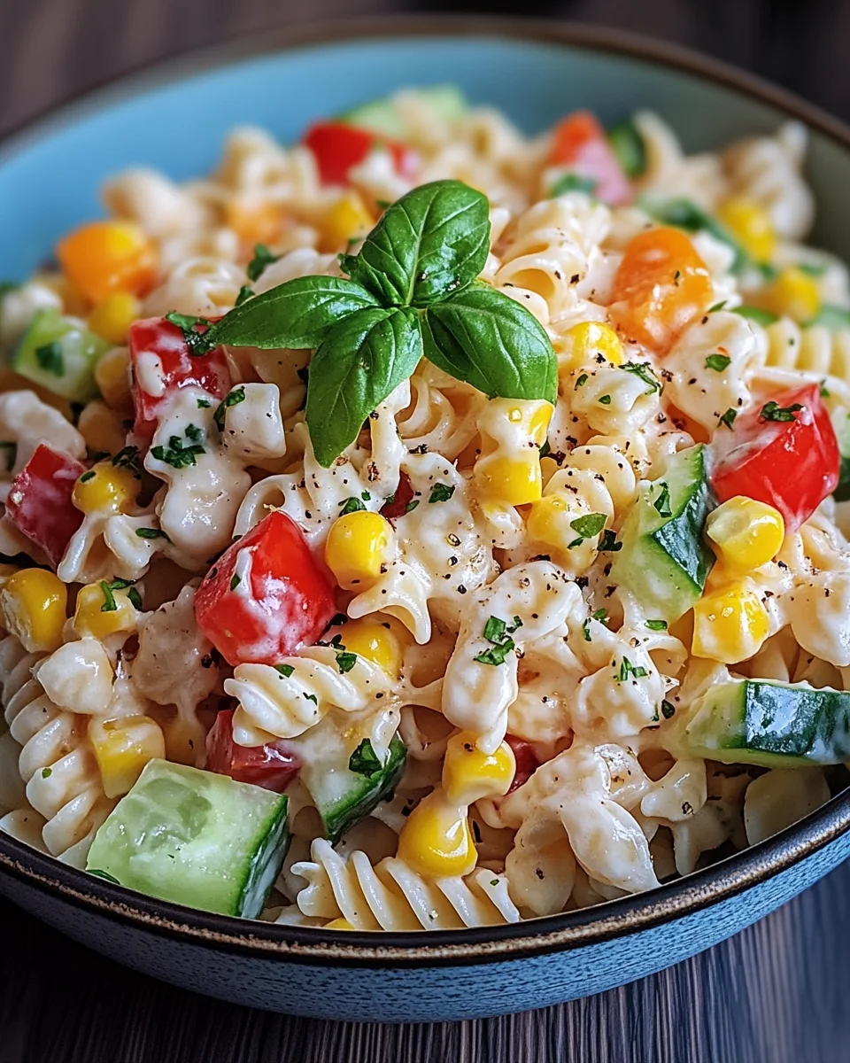Kinder Nudelsalat mit Frischkäse 21 Kinder