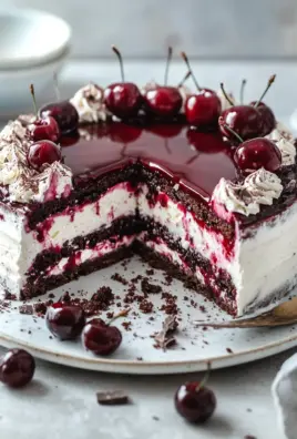 Kirschtorte mit Stracciatellacreme