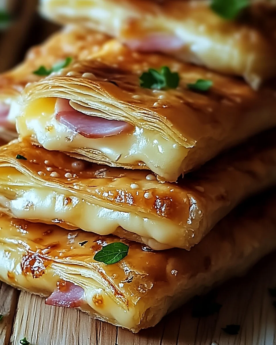 Knusprige Blätterteig-Schinken-Käse 21 Knusprige