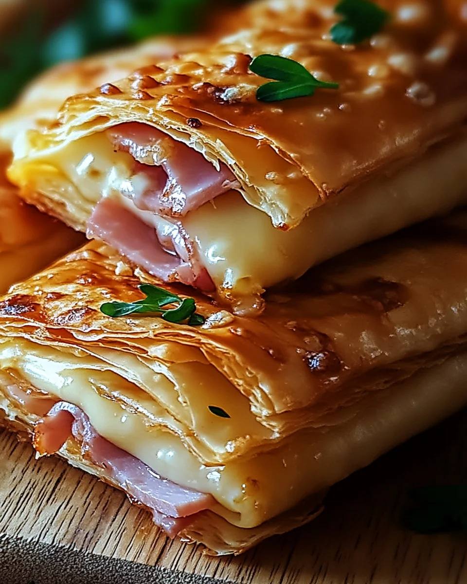 Knusprige Blätterteig-Schinken-Käse