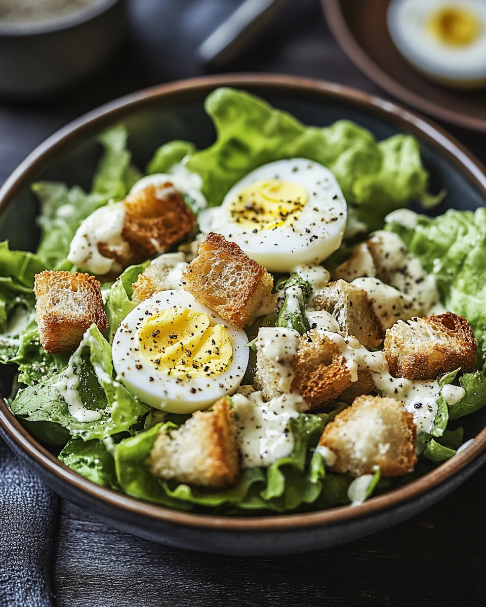 Knuspriger Caesar-Salat
