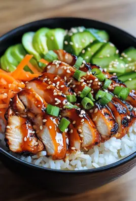 Koreanischer Reis Hähnchen Bowl