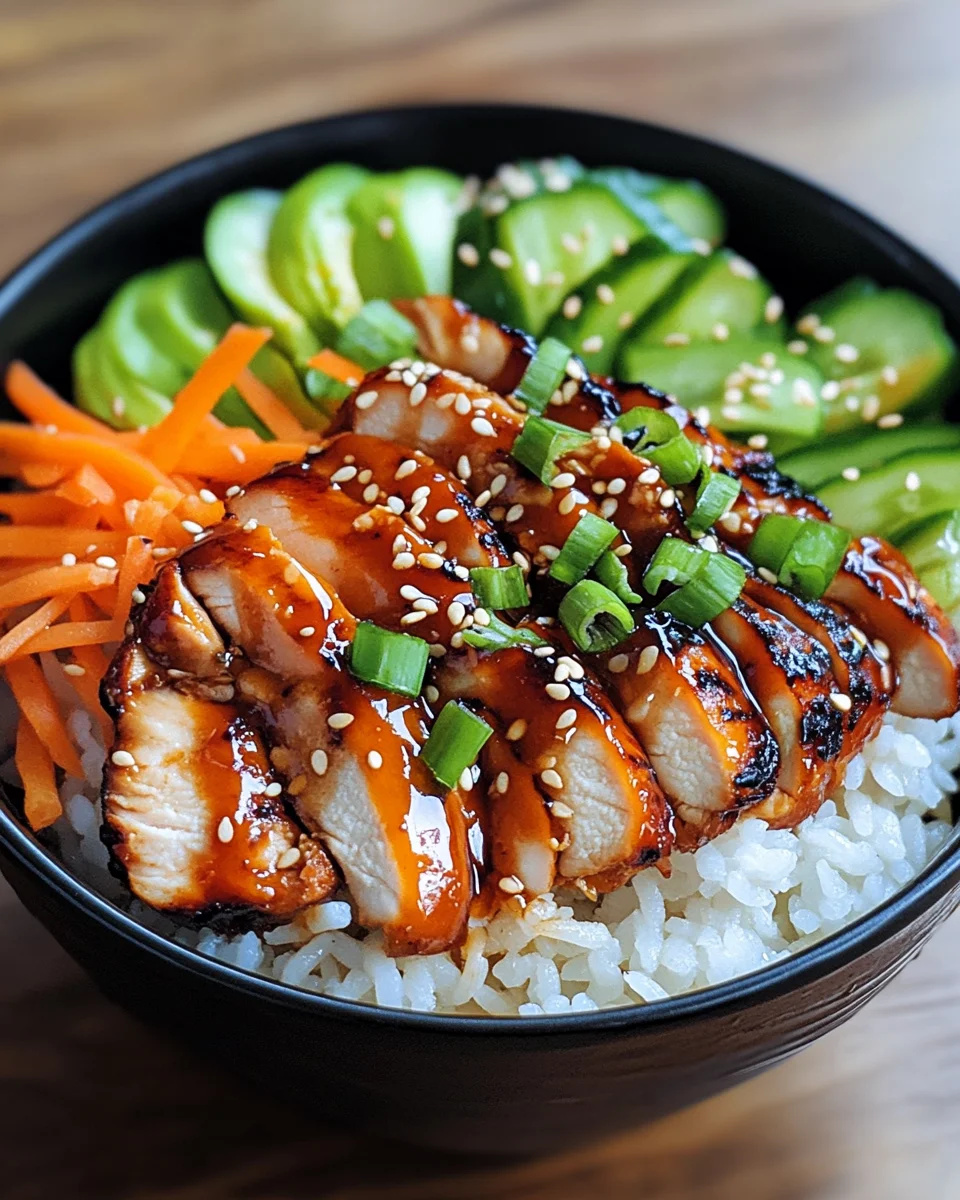 Koreanischer Reis H&auml;hnchen Bowl
